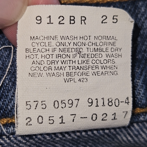 Vintage Levi’s 517 Orange Tab Men’s Bootcut Denim Jeans 36×30 - Picture 4 of 6